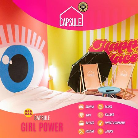 Capsule Girl Power Spa - Balneo - Sauna - Karaoke - Billard - 2 Chambres Charleroi Luaran gambar