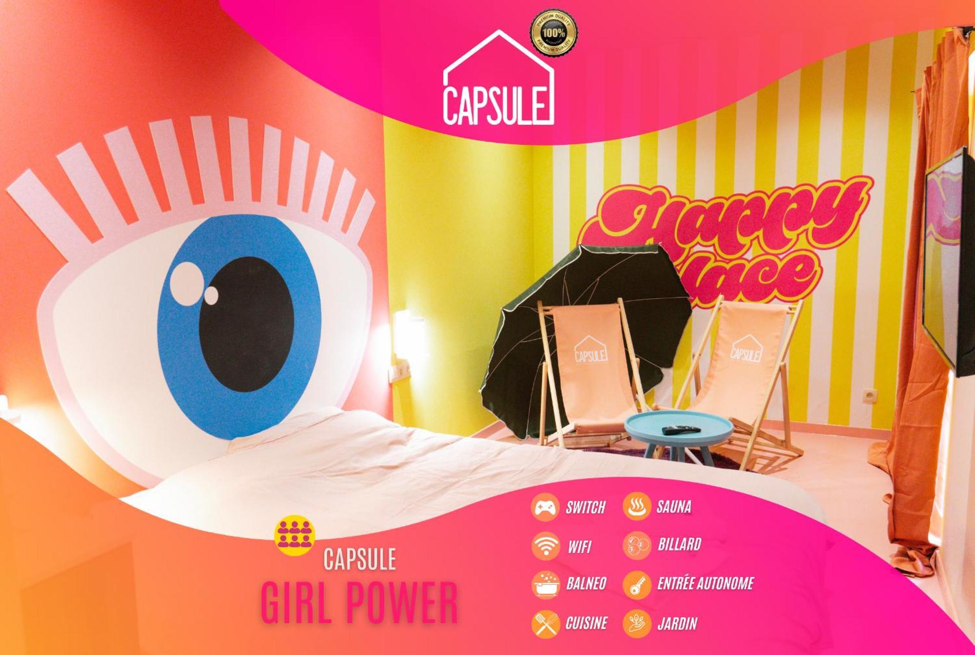 Capsule Girl Power Spa - Balneo - Sauna - Karaoke - Billard - 2 Chambres Charleroi Luaran gambar